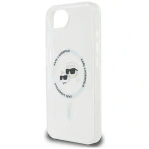 Kup Karl Lagerfeld IML Metal Karl & Choupette Heads MagSafe Apple iPhone 16e alb - KLD22010 - {ean13} - Sklep Home Screen