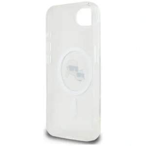 Kup Karl Lagerfeld IML Metal Karl & Choupette Heads MagSafe Apple iPhone 16e alb - KLD22010 - {ean13} - Sklep Home Screen