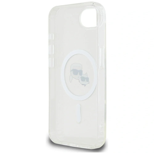 Buy Karl Lagerfeld IML Metal Karl & Choupette Heads MagSafe Apple iPhone 16e white - KLD22010 - {ean13} - Home Screen Store Europe