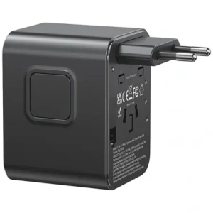 Kup Ładowarka sieciowa USAMS Travel Adapter CC308 USB-C + USB-A 17W 4w1 US/AU/EU/UK czarny - USA1232 - {ean13} - Sklep Home Screen