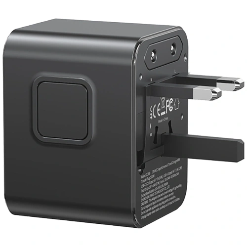 Kup Adaptor de călătorie USAMS CC308 USB-C + USB-A 17W 4in1 US/AU/EU/UK negru - USA1232 - {ean13} - Sklep Home Screen