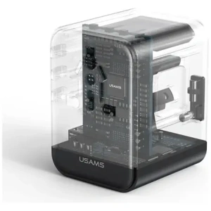 Kup Ładowarka sieciowa USAMS Travel Adapter CC308 USB-C + USB-A 17W 4w1 US/AU/EU/UK czarny - USA1232 - {ean13} - Sklep Home Screen