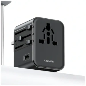 Kup Ładowarka sieciowa USAMS Travel Adapter CC308 USB-C + USB-A 17W 4w1 US/AU/EU/UK czarny - USA1232 - {ean13} - Sklep Home Screen