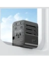 Kup Adaptor de călătorie USAMS CC308 USB-C + USB-A 17W 4in1 US/AU/EU/UK negru - USA1232 - {ean13} - Sklep Home Screen