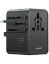 Kup Adaptor de călătorie USAMS CC310 3xUSB-C 70W 4in1 US/AU/EU/UK negru - USA1233 - {ean13} - Sklep Home Screen