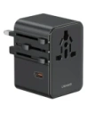 Kup USAMS Reiseadapter CC310 3xUSB-C 70W 4in1 US/AU/EU/UK schwarz - USA1233 - {ean13} - Sklep Home Screen