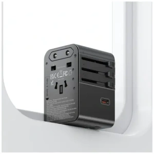 Kup USAMS Reiseadapter CC310 3xUSB-C 70W 4in1 US/AU/EU/UK schwarz - USA1233 - {ean13} - Sklep Home Screen