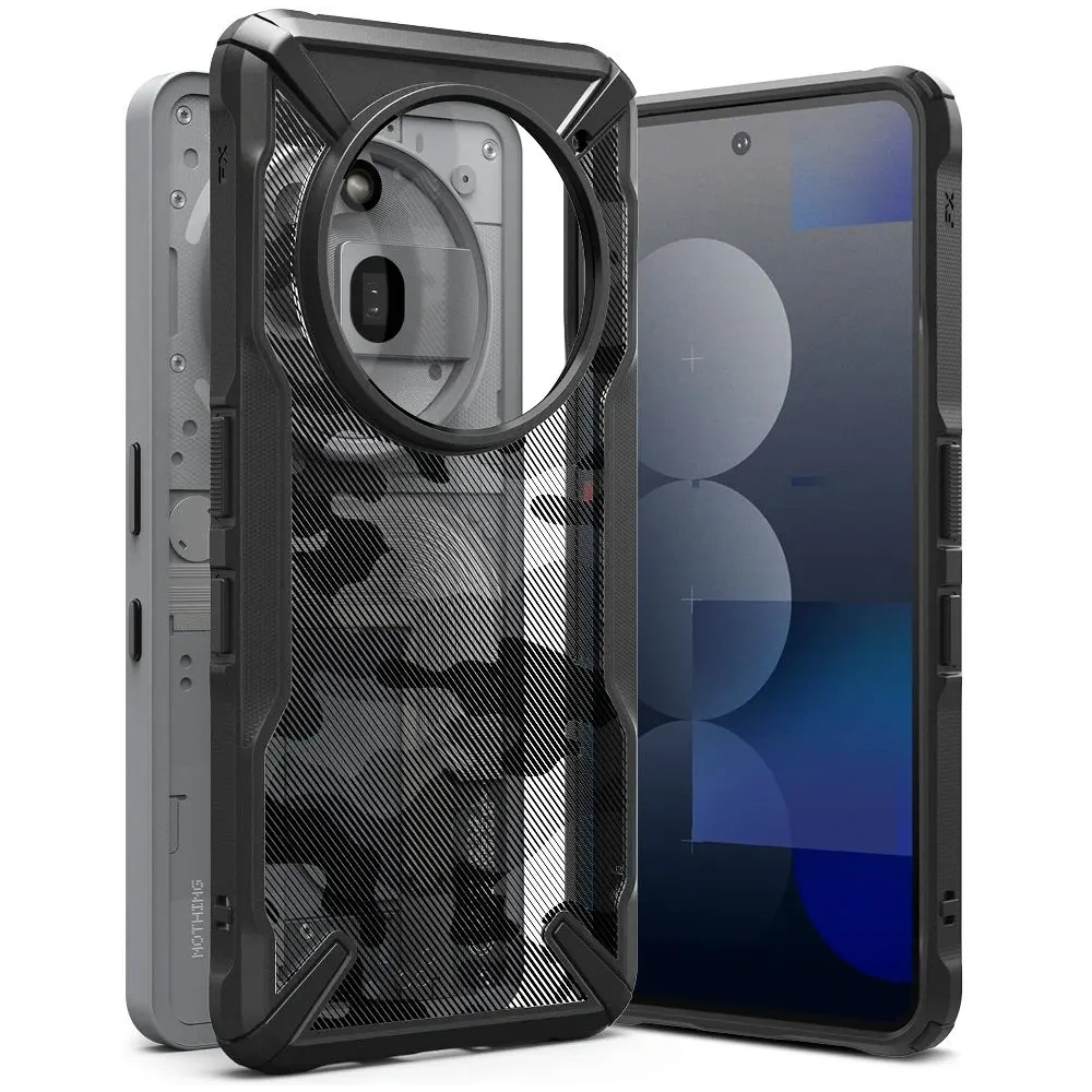 Etui Ringke Fusion-X Nothing Phone 3a Pro Camo Black