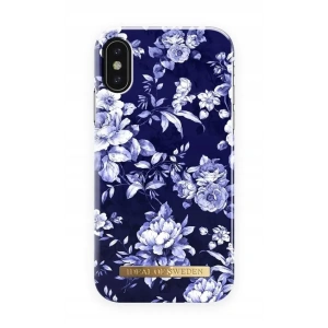 Etui iDeal Of Sweden Apple iPhone X/Xs (námořnická modrá květina)