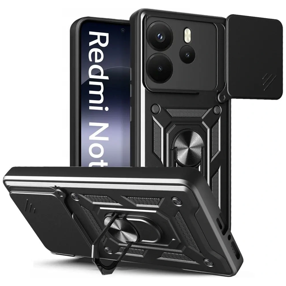 Etui Tech-Protect Camshield Pro Xiaomi Redmi Note 14 4G / LTE Matte Black