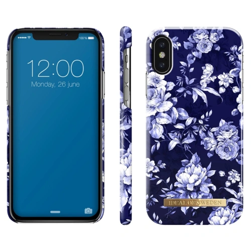 Kup Etui iDeal Of Sweden Apple iPhone X/Xs (sailor blue bloom) - IDS046BLUBLO - {ean13} - Sklep Home Screen