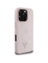 Kup Etui Guess Grained Hot Stamp Peony Triangle Logo MagSafe do Apple iPhone 16 Pro różowy - GUE4524 - {ean13} - Sklep Home Screen