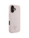 Kup Guess Hot Stamp cu granulație Logo Triunghi Peony MagSafe Apple iPhone 16 roz - GUE4525 - {ean13} - Sklep Home Screen
