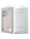 Kup Guess Hot Stamp cu granulație Logo Triunghi Peony MagSafe Apple iPhone 16 roz - GUE4525 - {ean13} - Sklep Home Screen
