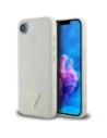 Buy Guess Grained Hot Stamp Peony Triangle Logo MagSafe Apple iPhone 16e beige - GUE4526 - {ean13} - Home Screen Store Europe