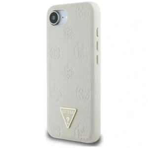 Kup Guess Geprägtes Heißfolienprägedruck Pfingstrose Dreieckslogo MagSafe Apple iPhone 16e beige - GUE4526 - {ean13} - Sklep Home Screen