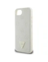 Buy Guess Grained Hot Stamp Peony Triangle Logo MagSafe Apple iPhone 16e beige - GUE4526 - {ean13} - Home Screen Store Europe