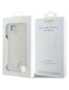 Buy Guess Grained Hot Stamp Peony Triangle Logo MagSafe Apple iPhone 16e beige - GUE4526 - {ean13} - Home Screen Store Europe