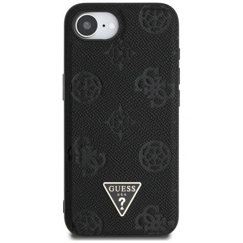 Kup Guess Grained Hot Stamp Peony Triangle Logo MagSafe Apple iPhone 16e fekete - GUE4527 - {ean13} - Sklep Home Screen