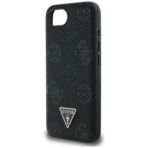 Kup Guess Grained Hot Stamp Peony Triangle Logo MagSafe Apple iPhone 16e negru - GUE4527 - {ean13} - Sklep Home Screen