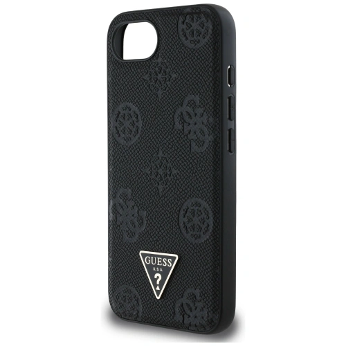Kup Guess Grained Hot Stamp Peony Triangle Logo MagSafe Apple iPhone 16e fekete - GUE4527 - {ean13} - Sklep Home Screen