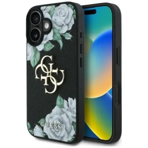 Kup Guess Trandafiri Texturați Logo-ul Big 4G Apple iPhone 16 negru - GUE4528 - {ean13} - Sklep Home Screen