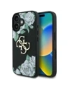 Guess Grained Roses Big 4G logo Apple iPhone 16 black
