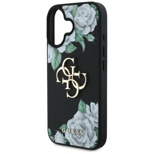 Kup Guess Grained Roses Nagy 4G logo Apple iPhone 16 fekete - GUE4528 - {ean13} - Sklep Home Screen