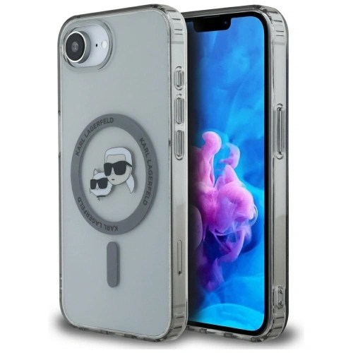 Buy Karl Lagerfeld IML Metal Karl & Choupette Heads MagSafe Apple iPhone 16e black - KLD22011 - {ean13} - Home Screen Store Europe