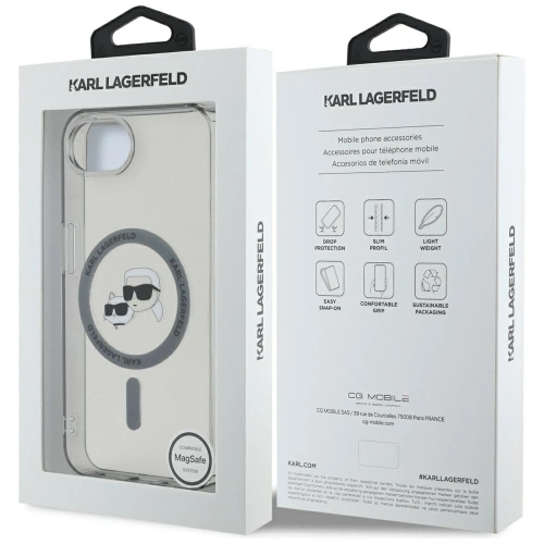 Buy Karl Lagerfeld IML Metal Karl & Choupette Heads MagSafe Apple iPhone 16e black - KLD22011 - {ean13} - Home Screen Store Europe