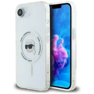Buy Karl Lagerfeld IML Metal Karl Head MagSafe Apple iPhone 16e white - KLD22012 - {ean13} - Home Screen Store Europe
