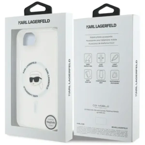 Kup Karl Lagerfeld IML Metal Karl Head MagSafe Apple iPhone 16e alb - KLD22012 - {ean13} - Sklep Home Screen