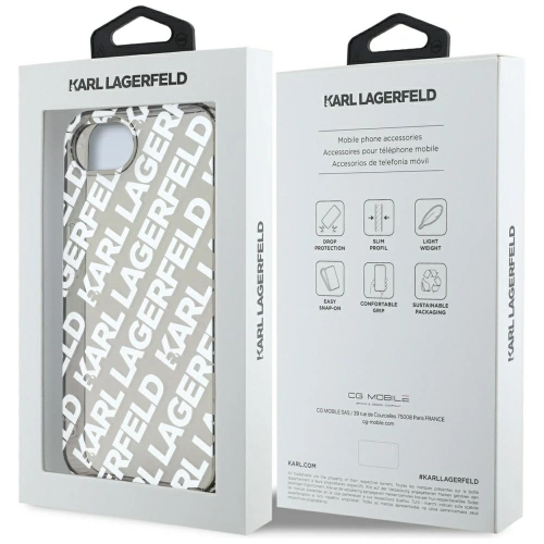 Buy Karl Lagerfeld IML Repeat Logo Apple iPhone 16e silver - KLD22013 - {ean13} - Home Screen Store Europe