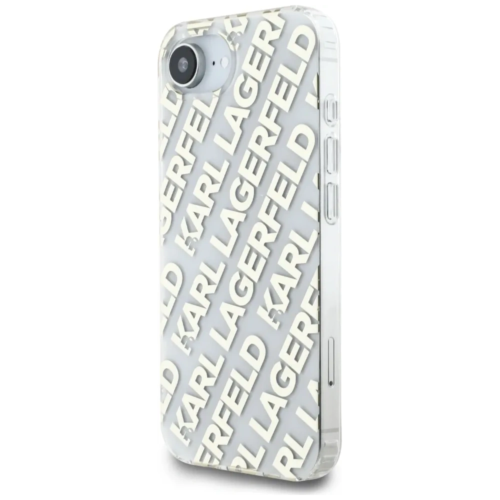 Etui Karl Lagerfeld IML Repeat Logo do Apple iPhone 16e złoty