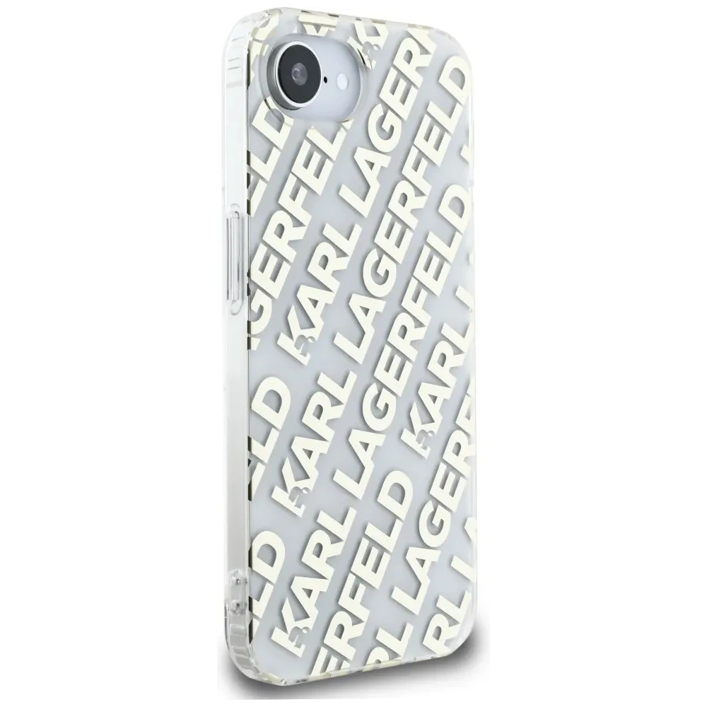 Etui Karl Lagerfeld IML Repeat Logo do Apple iPhone 16e złoty