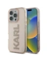 Etui Karl Lagerfeld IML Rhinestones Logo do Apple iPhone 16 Pro Max różowy