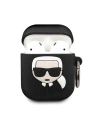 Kup Etui Karl Lagerfeld KLACCSILKHBK husă pentru Apple AirPods neagră/silicon Ikonik - KLD290BLK - {ean13} - Sklep Home Screen
