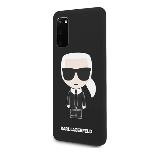 Buy Karl Lagerfeld KLHCS62SLFKBK Samsung Galaxy S20 hardcase black Silicone Iconic - KLD291BLK - {ean13} - Home Screen Store Europe