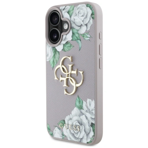 Kup Etui Guess Grained Roses Big 4G logo do Apple iPhone 16 fioletowy - GUE4529 - {ean13} - Sklep Home Screen