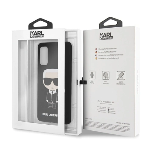Kup Etui Karl Lagerfeld KLHCS62SLFKBK Samsung Galaxy S20 hardcase czarny/black Silicone Iconic - KLD291BLK - {ean13} - Sklep Home Screen