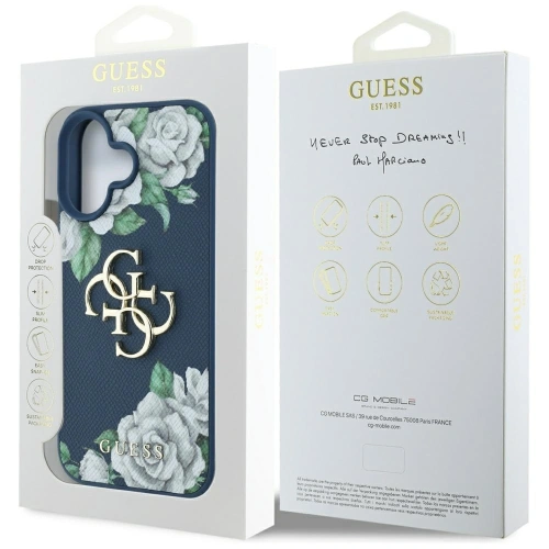 Kup Guess Růžové s velkým logem 4G Apple iPhone 16 modrý - GUE4530 - {ean13} - Sklep Home Screen
