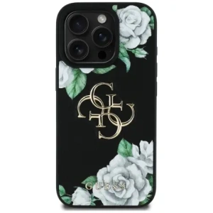 Kup Guess Trandafiri Texturați Logo-ul Big 4G Apple iPhone 16 Pro negru - GUE4531 - {ean13} - Sklep Home Screen