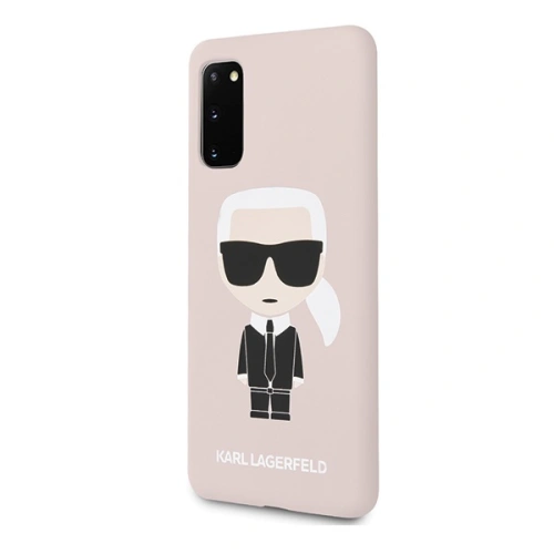 Kup Etui Karl Lagerfeld KLHCS62SLFKPI Samsung Galaxy S20 hardcase jasnoróżowy/light pink Silicone Iconic - KLD292PNK - {ean13} - Sklep Home Screen