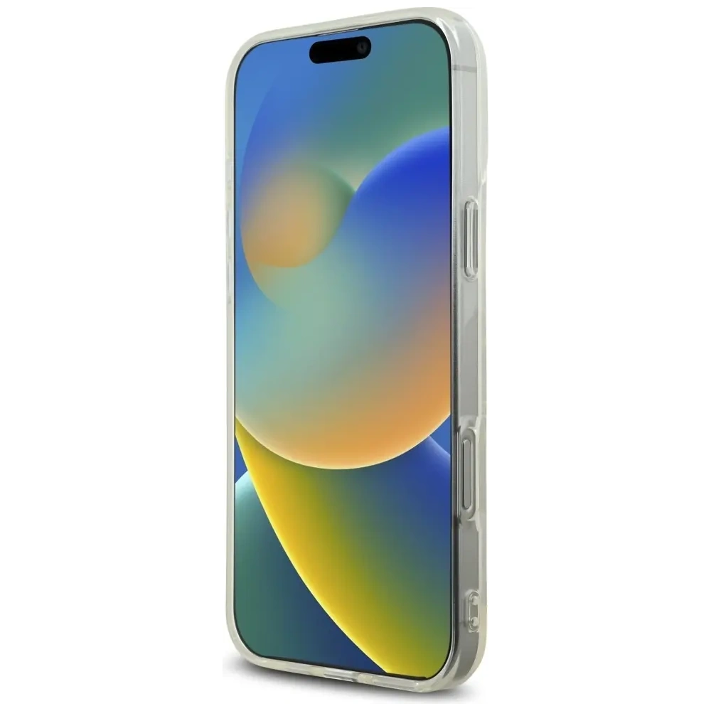 Etui Karl Lagerfeld IML Rhinestones Logo do Apple iPhone 16 Pro przezroczysty