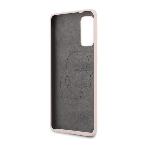 Kup Etui Karl Lagerfeld KLHCS62SLFKPI Samsung Galaxy S20 hardcase jasnoróżowy/light pink Silicone Iconic - KLD292PNK - {ean13} - Sklep Home Screen