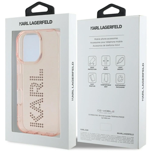 Kup Karl Lagerfeld IML kamínky logo Apple iPhone 16 Pro růžový - KLD22017 - {ean13} - Sklep Home Screen