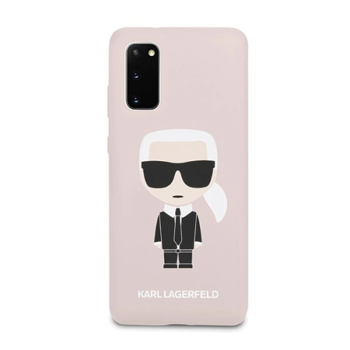 Kup Etui Karl Lagerfeld KLHCS62SLFKPI Samsung Galaxy S20 hardcase jasnoróżowy/light pink Silicone Iconic - KLD292PNK - {ean13} - Sklep Home Screen