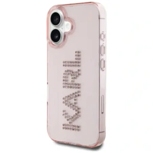 Kup Karl Lagerfeld Logo cu cristale IML Apple iPhone 16 roz - KLD22018 - {ean13} - Sklep Home Screen