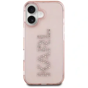 Kup Karl Lagerfeld Logo cu cristale IML Apple iPhone 16 roz - KLD22018 - {ean13} - Sklep Home Screen