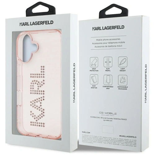 Kup Karl Lagerfeld IML Ragyogó Logó Apple iPhone 16 rózsaszín - KLD22018 - {ean13} - Sklep Home Screen